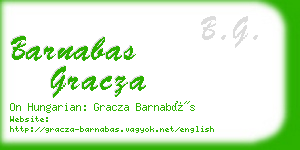 barnabas gracza business card